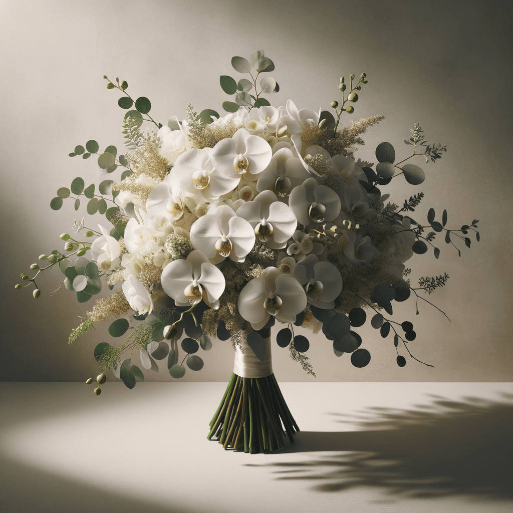 Orchid wedding flowers hero