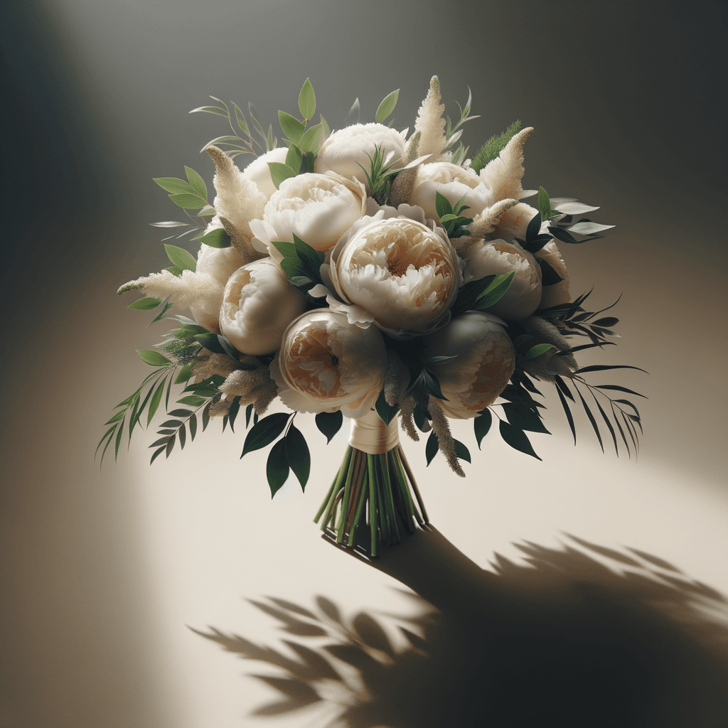 Peony wedding flowers hero