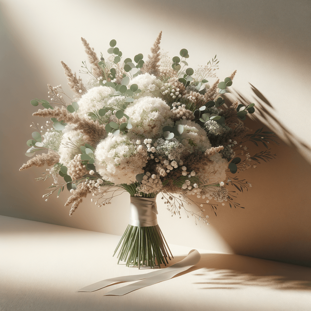 Statice wedding flowers hero