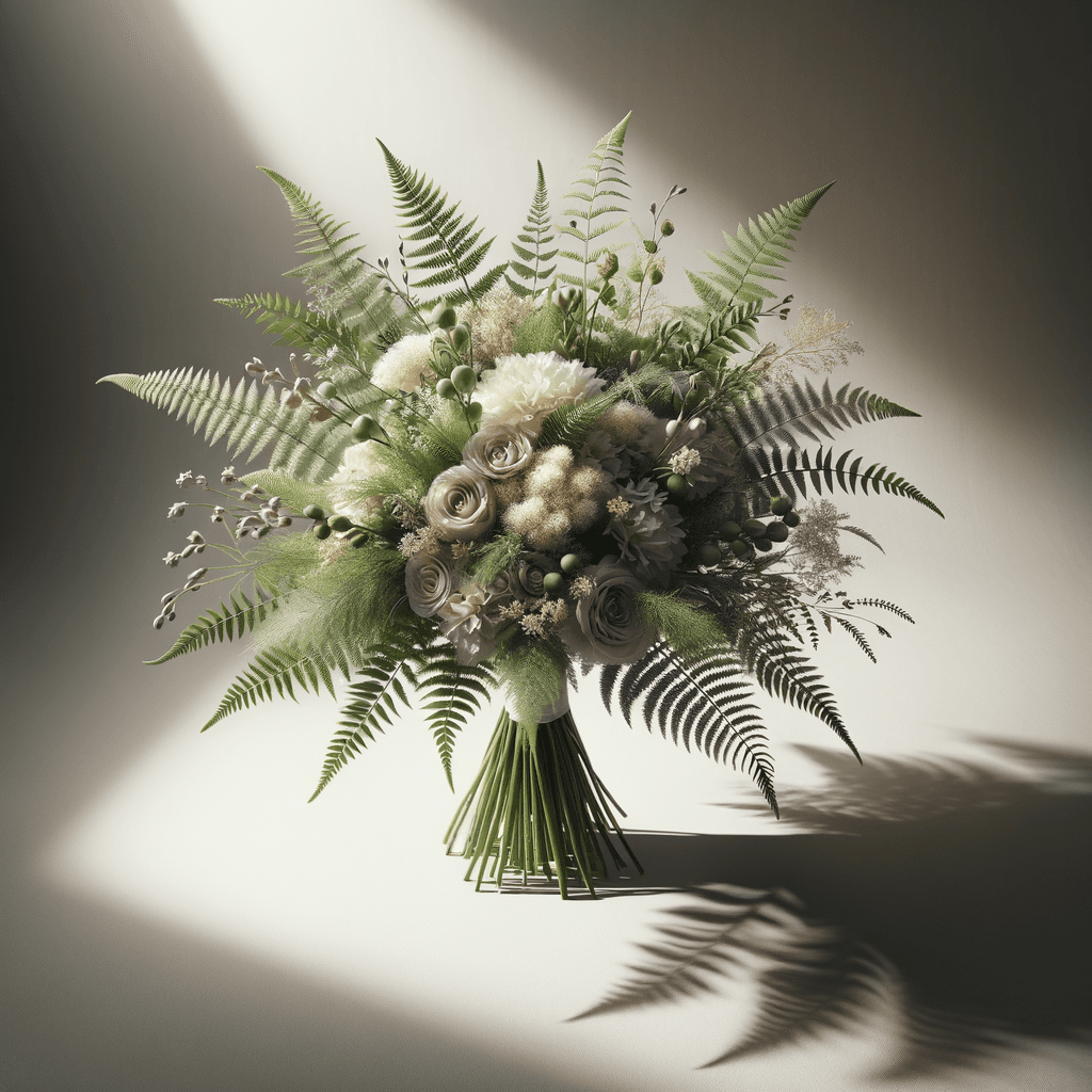 Fern wedding flowers hero