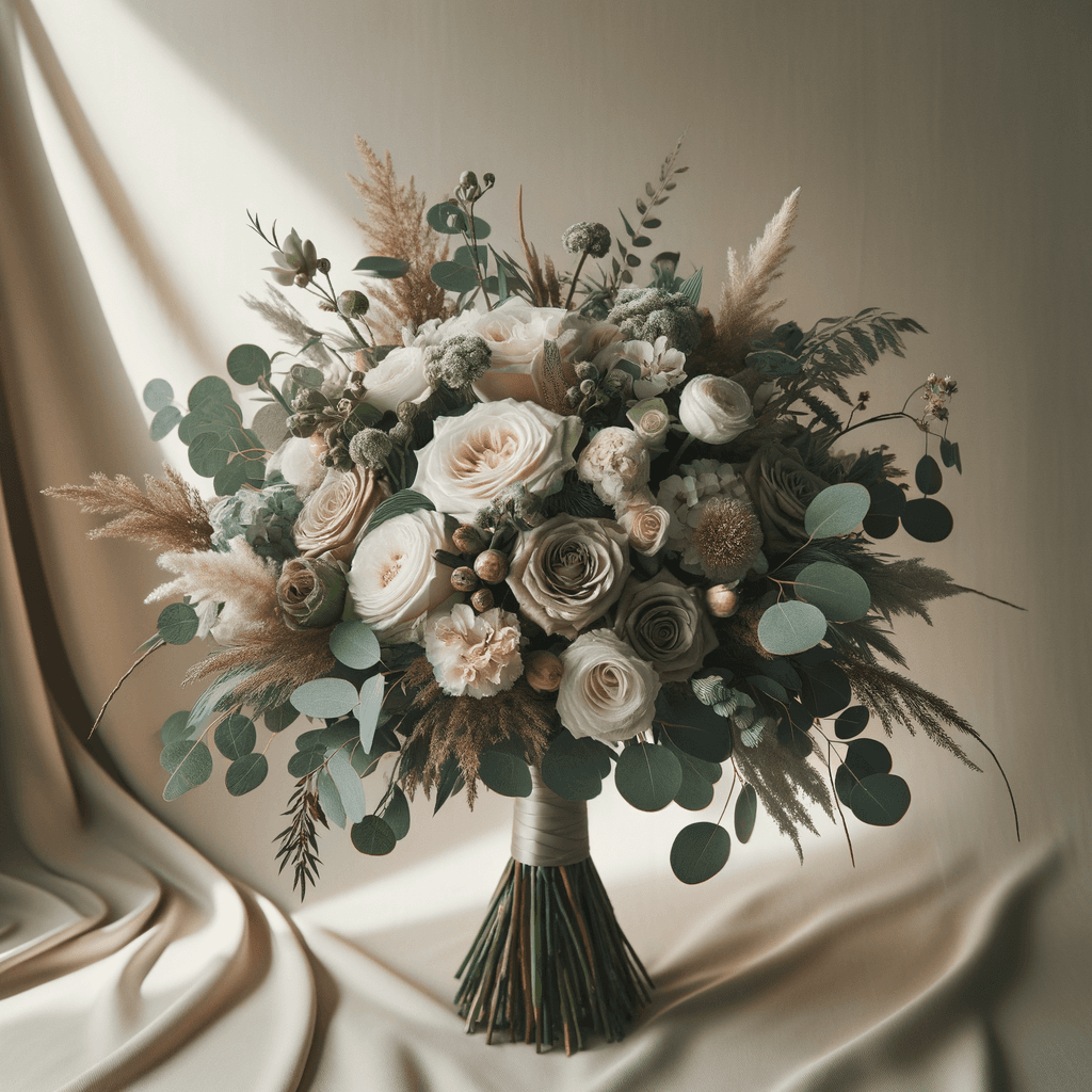 Boho wedding flowers hero