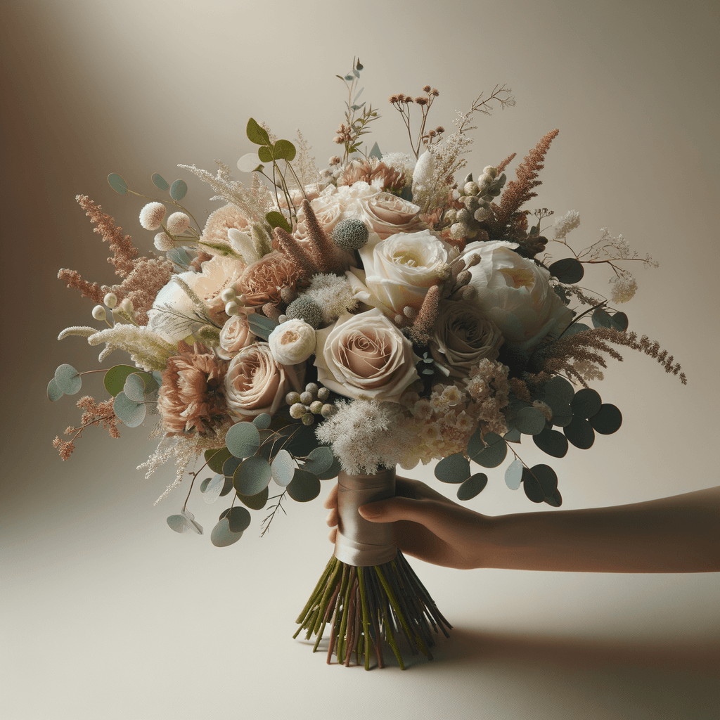 Elegant wedding flowers hero