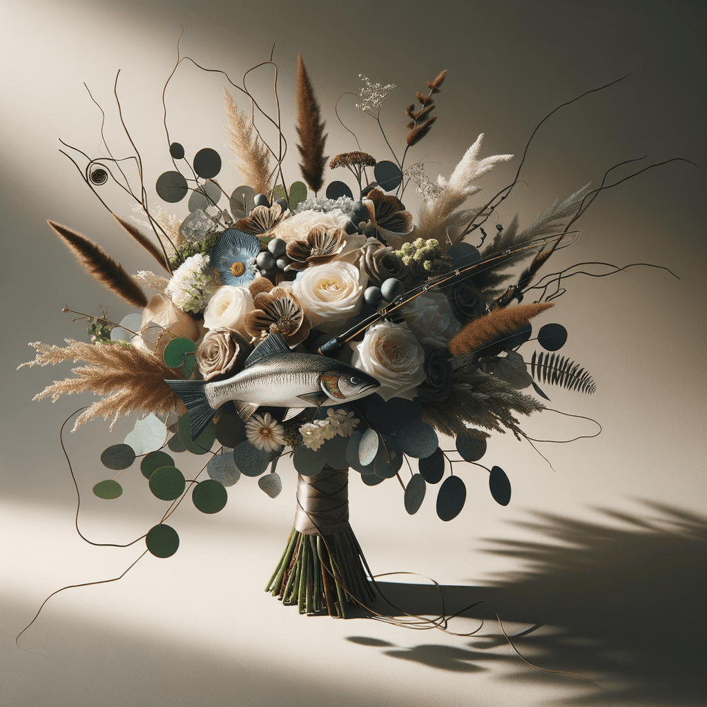 Fishing wedding flowers hero