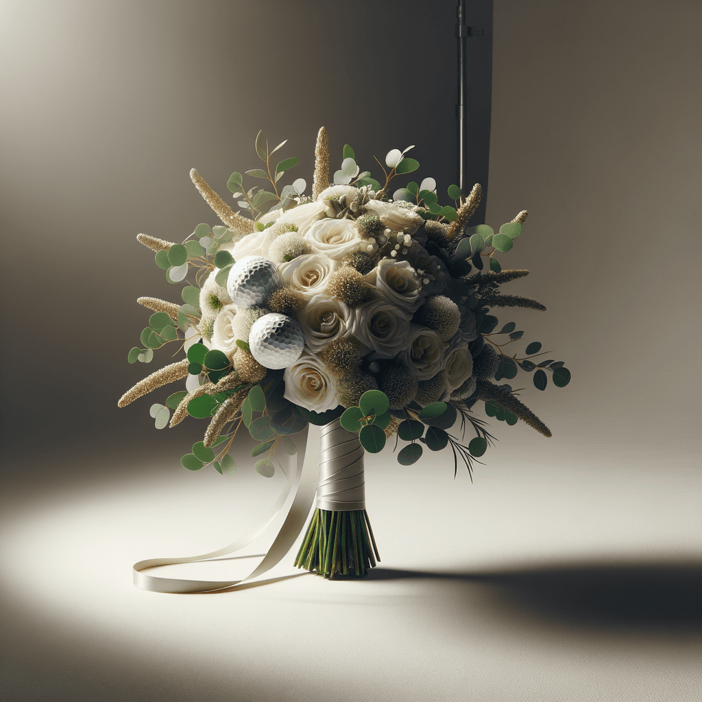 Golf wedding flowers hero