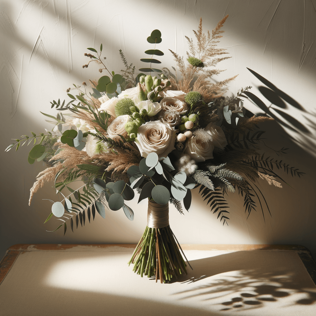 Greenery wedding flowers hero