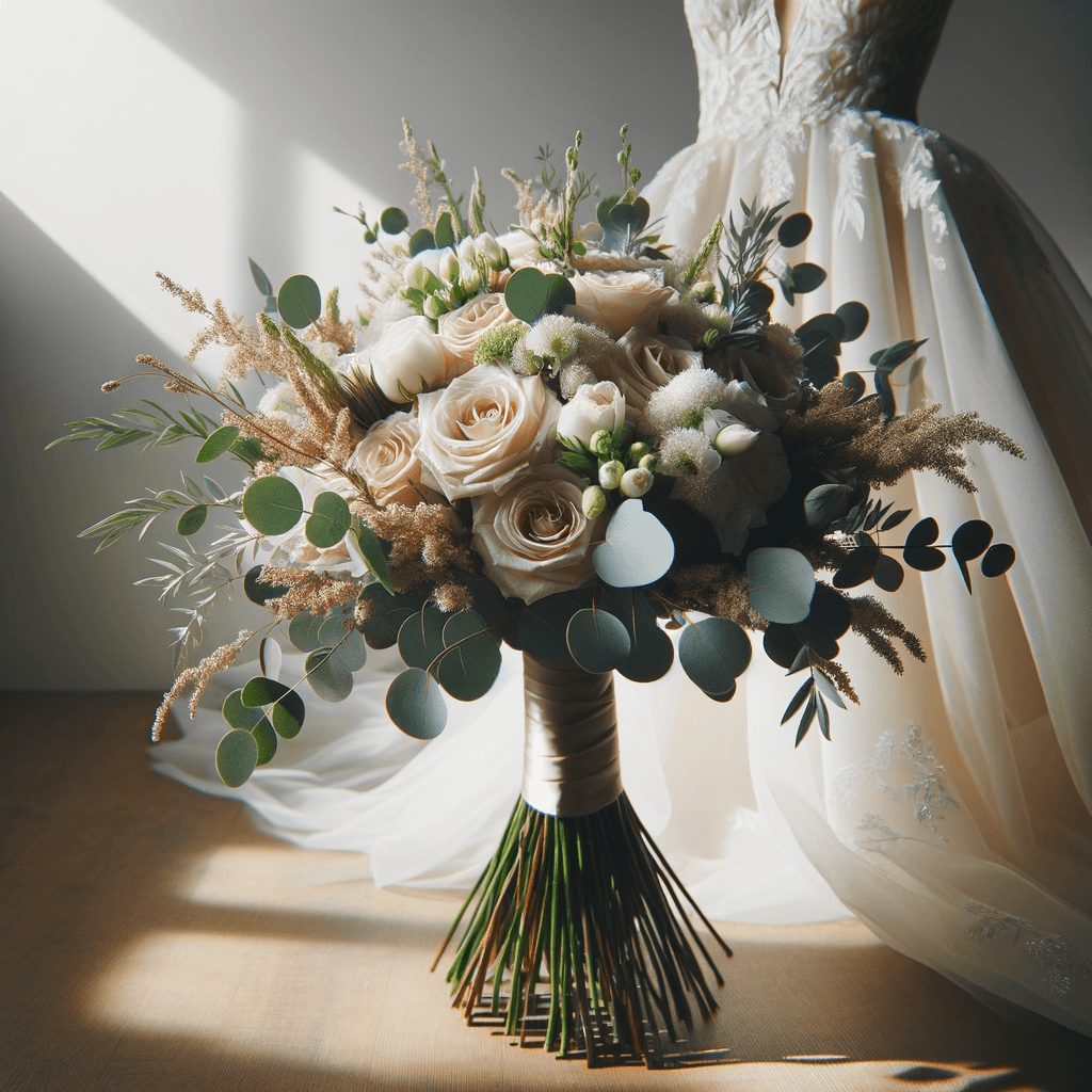 Romantic wedding flowers hero