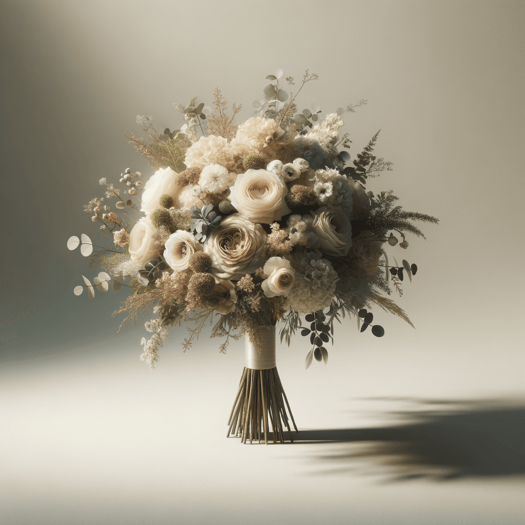 Rustic wedding flowers hero