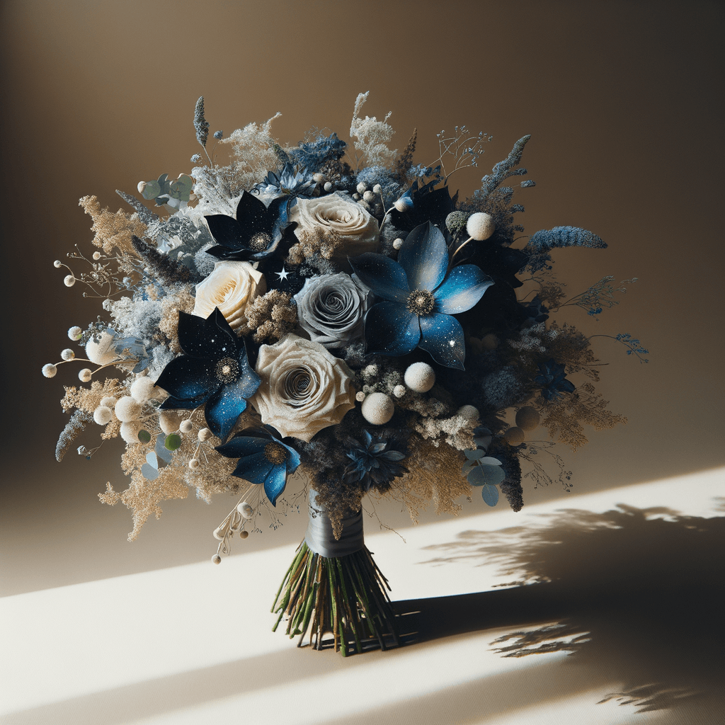 Space wedding flowers hero